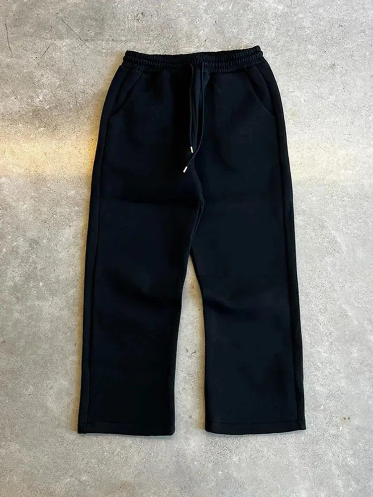 Casual Cotton Blend Hoodie Sweatpants Set